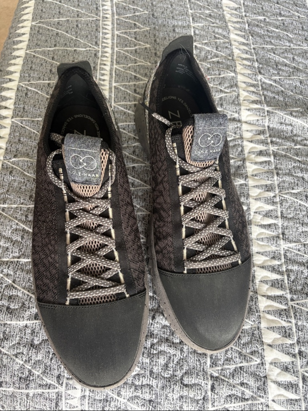 Cole Haan Men’s Black/Gray Zero Grand II Dress Sneakers